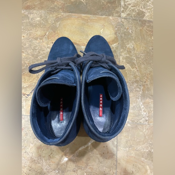 Prada SPORT Calzature Donna Wedge Boots Color Oltremare Size 39 - Picture 4 of 12